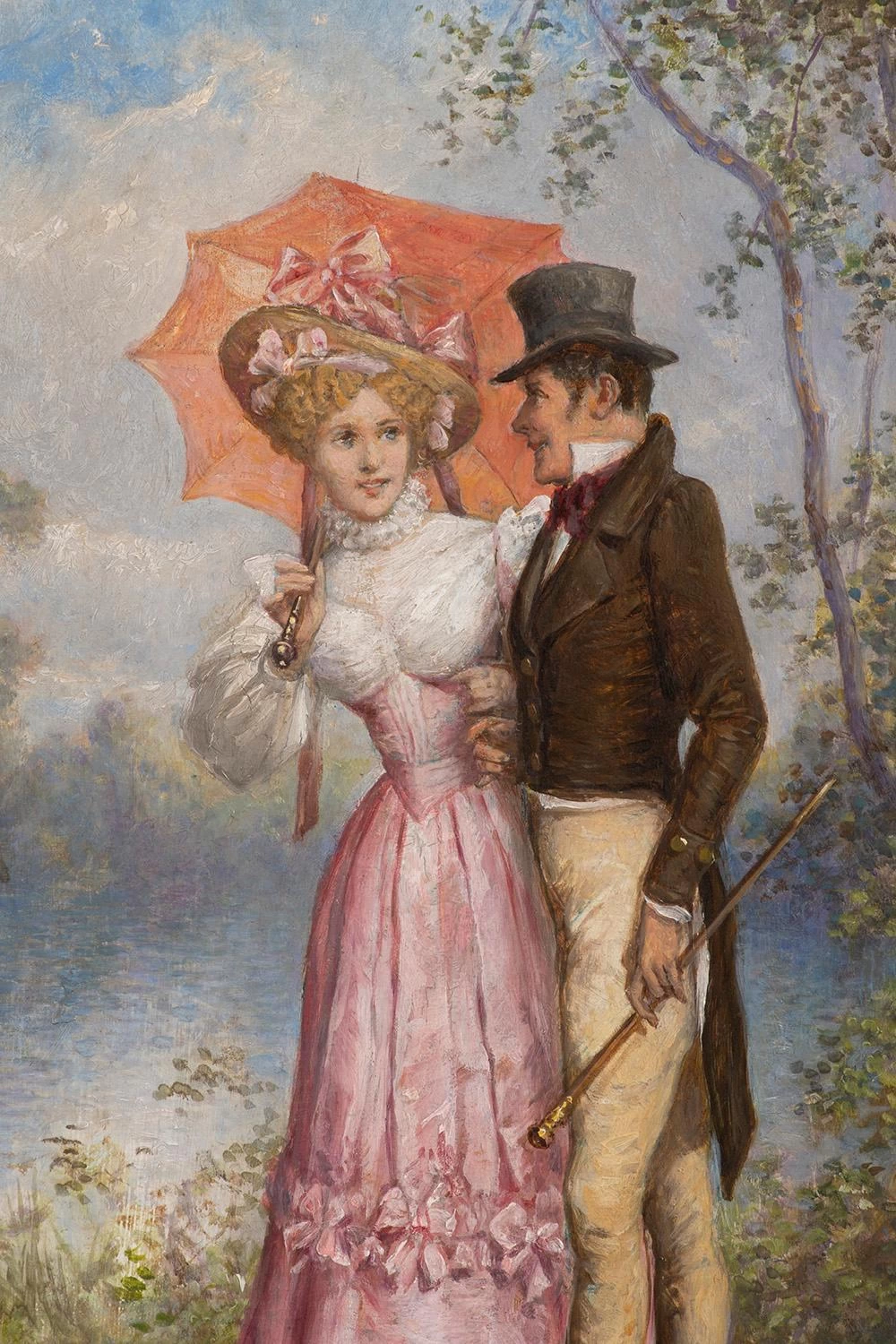 Carl Schweninger II - Coppia elegante a passeggio